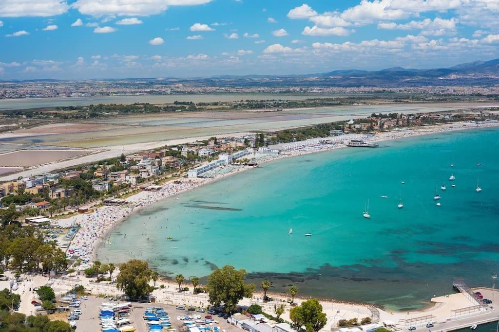 Casa Andrea A 1,5 Km Dal Mare! Lägenhet Quartu SantʼElena Exteriör bild